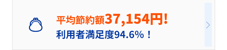 平均節約額
利用者満足度